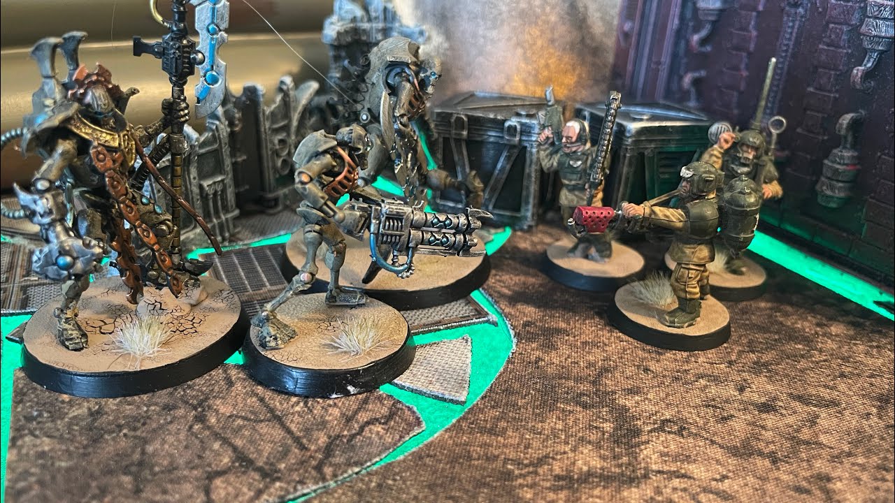 Grimdark Future: Firefight Battle Report (Human Defence Force Vs Robot Legions 250 points) S1E1
