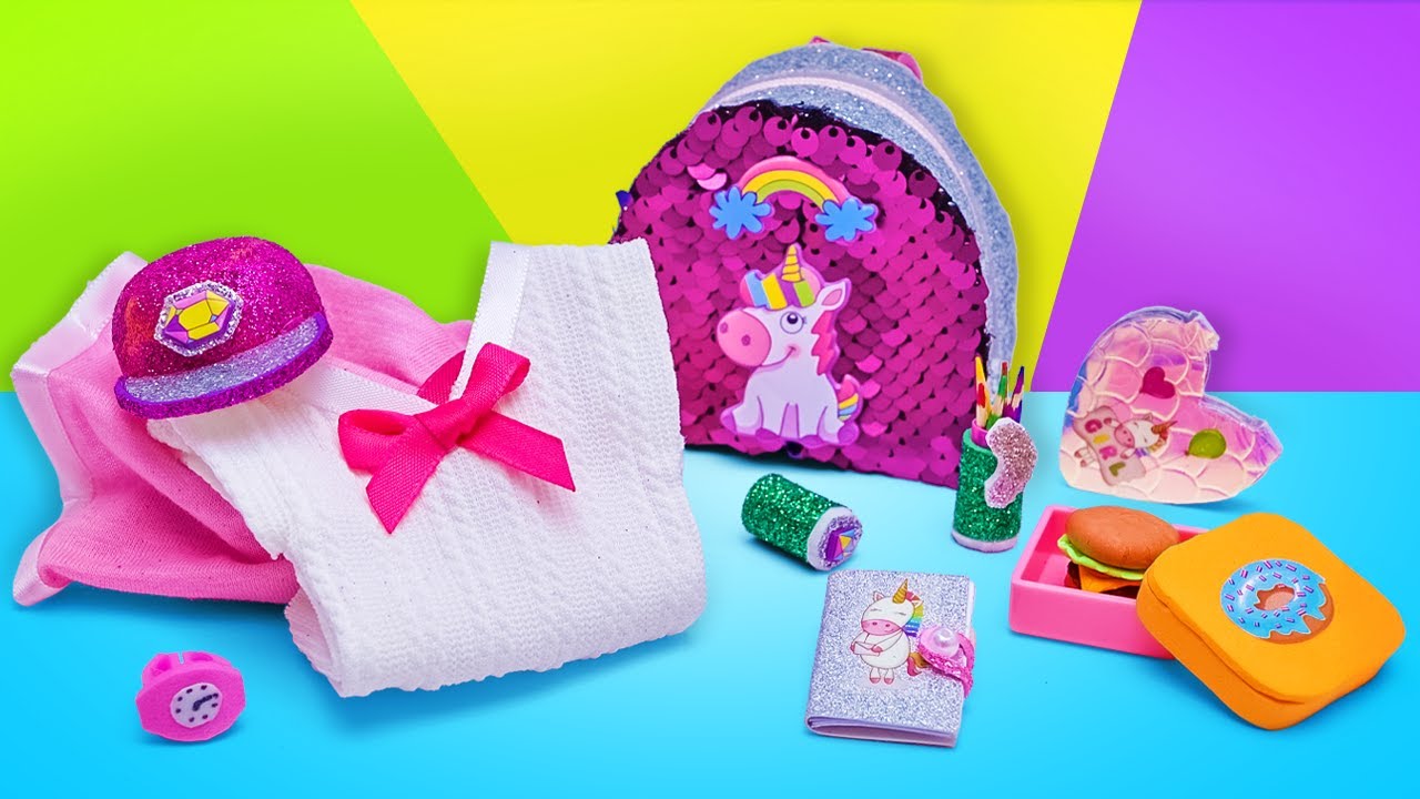 Назад в Школу с Барби 🎒📚 Делаем Сами: Наряд, Рюкзак и Многое Другое!