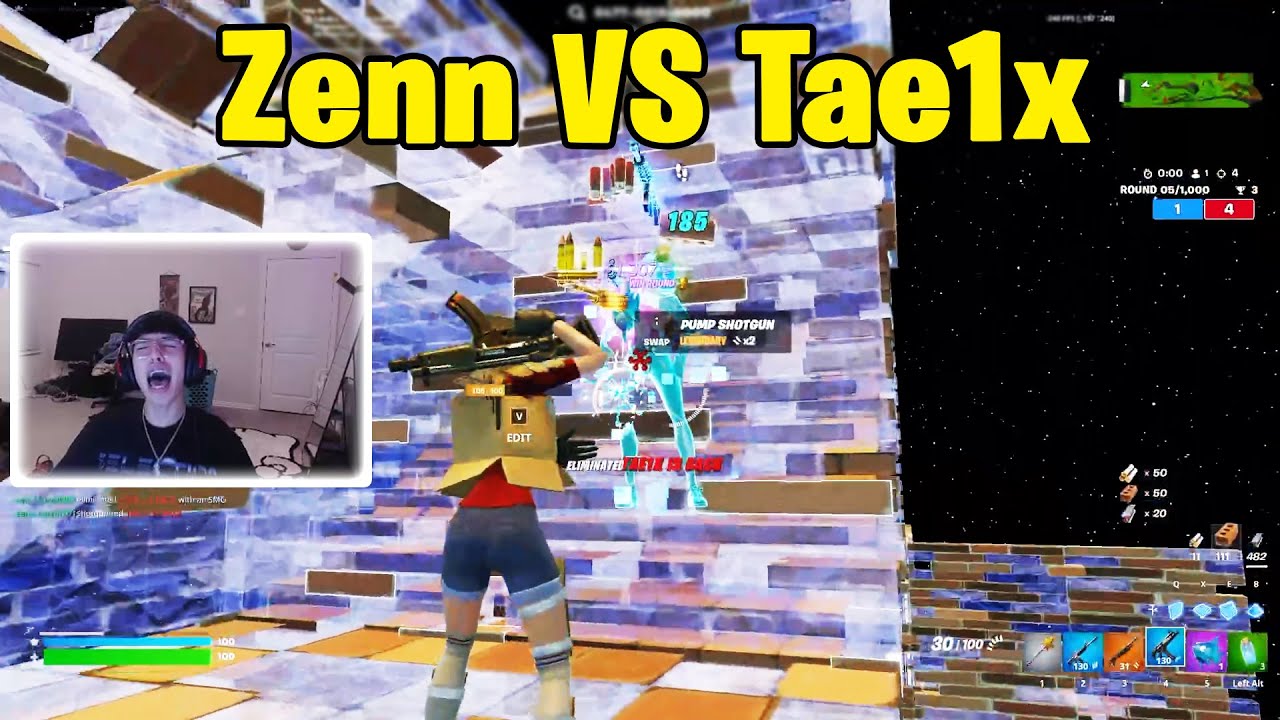 Зенн против Тэ1кса, 1 на 1, токсичные бои! #fortnite