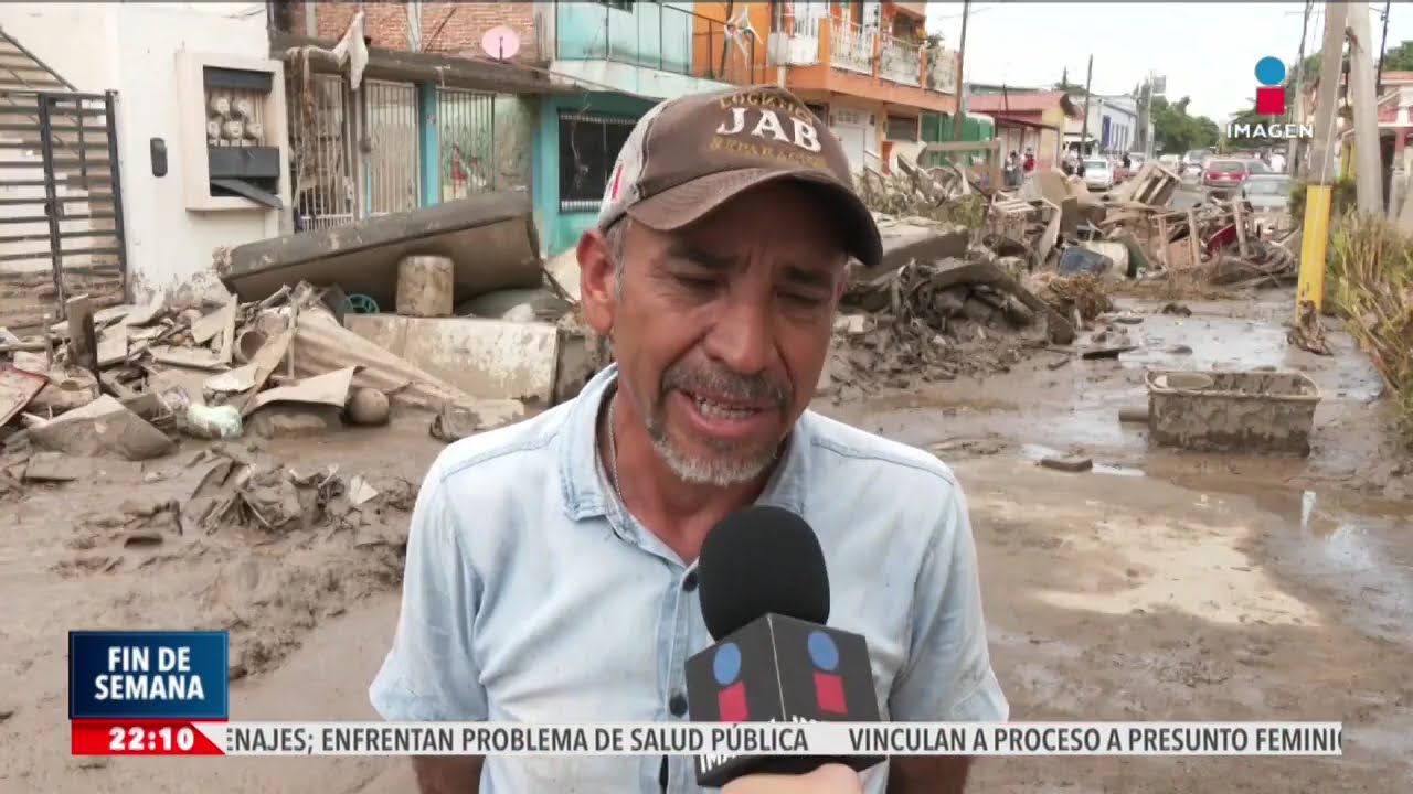 Habitantes de Poza Rica, Veracruz, sobreviven entre el lodo y los escombros | Noticias Fin de Semana