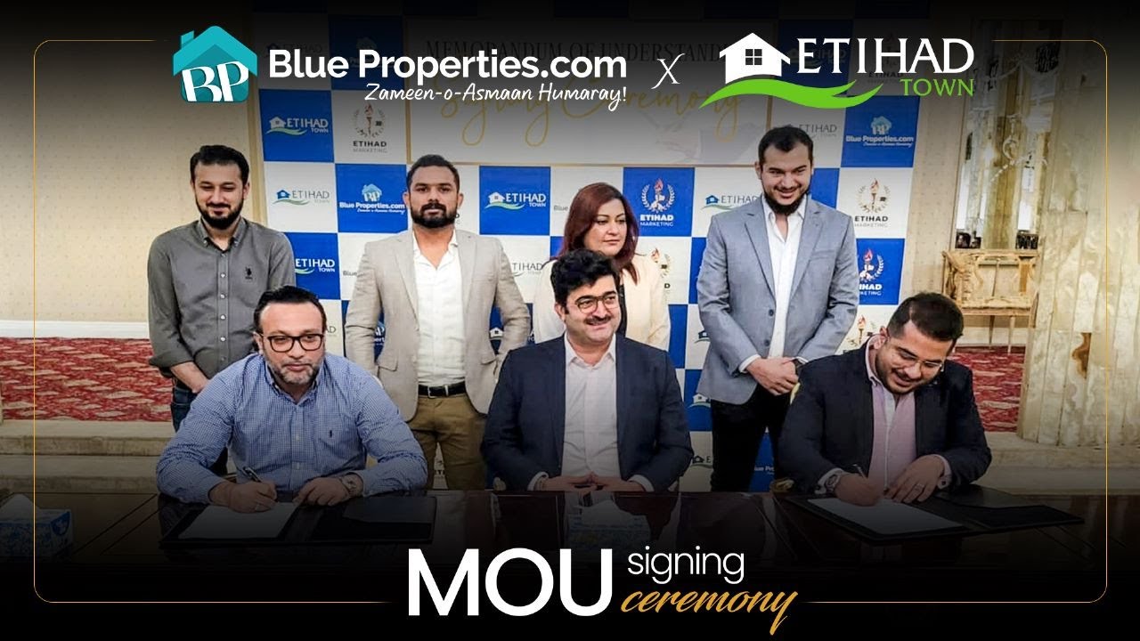 MOU Signing Ceremony | BlueProperties.com and Etihad Town