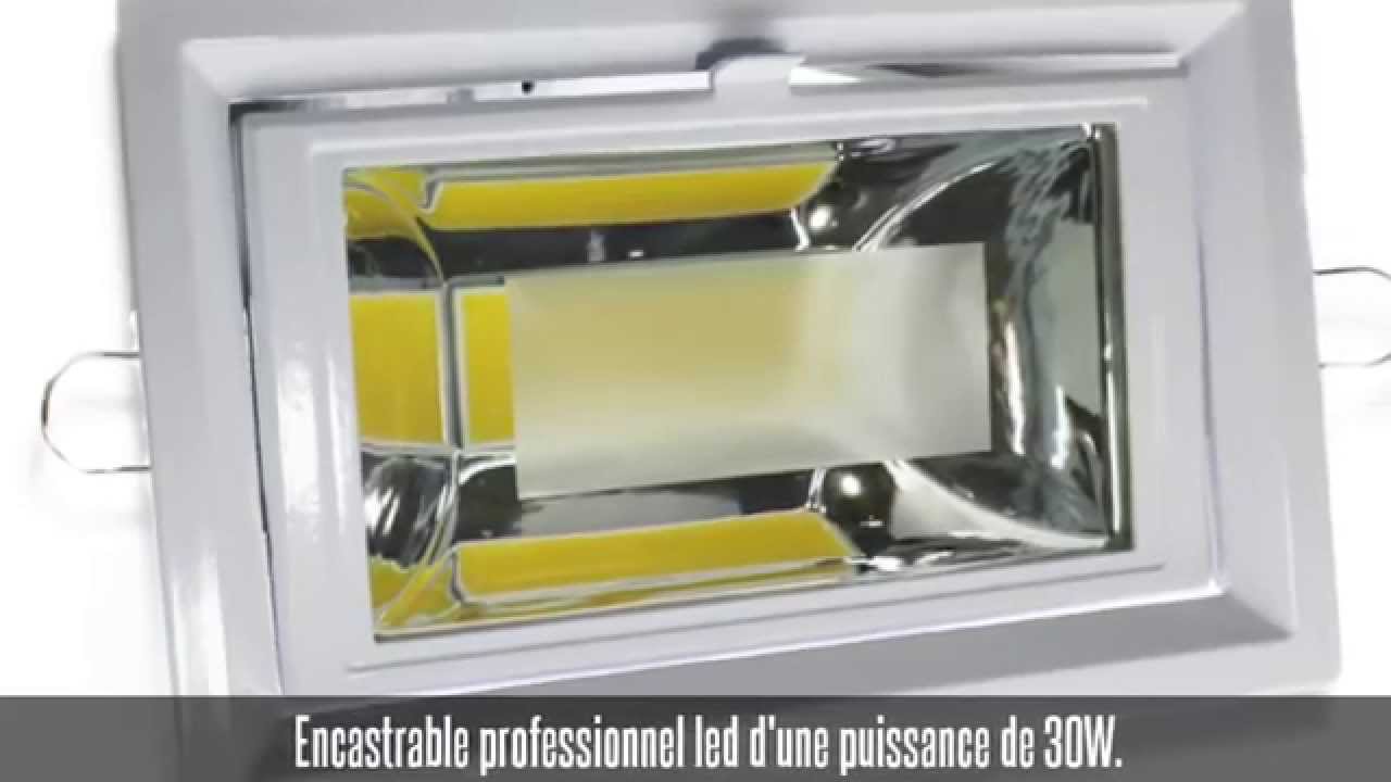 Encastrable professionnel led, 30w, blanc neutre