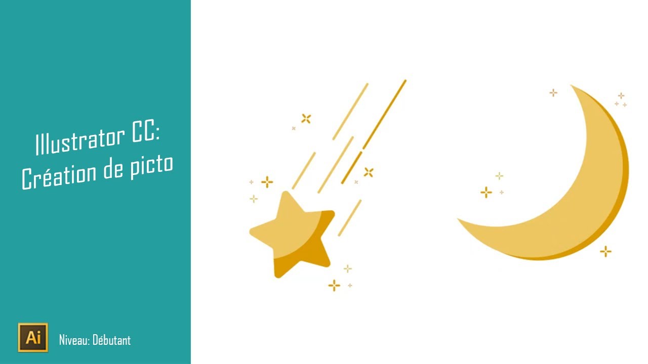 Exercice de création de pictogramme sur Illustrator CC