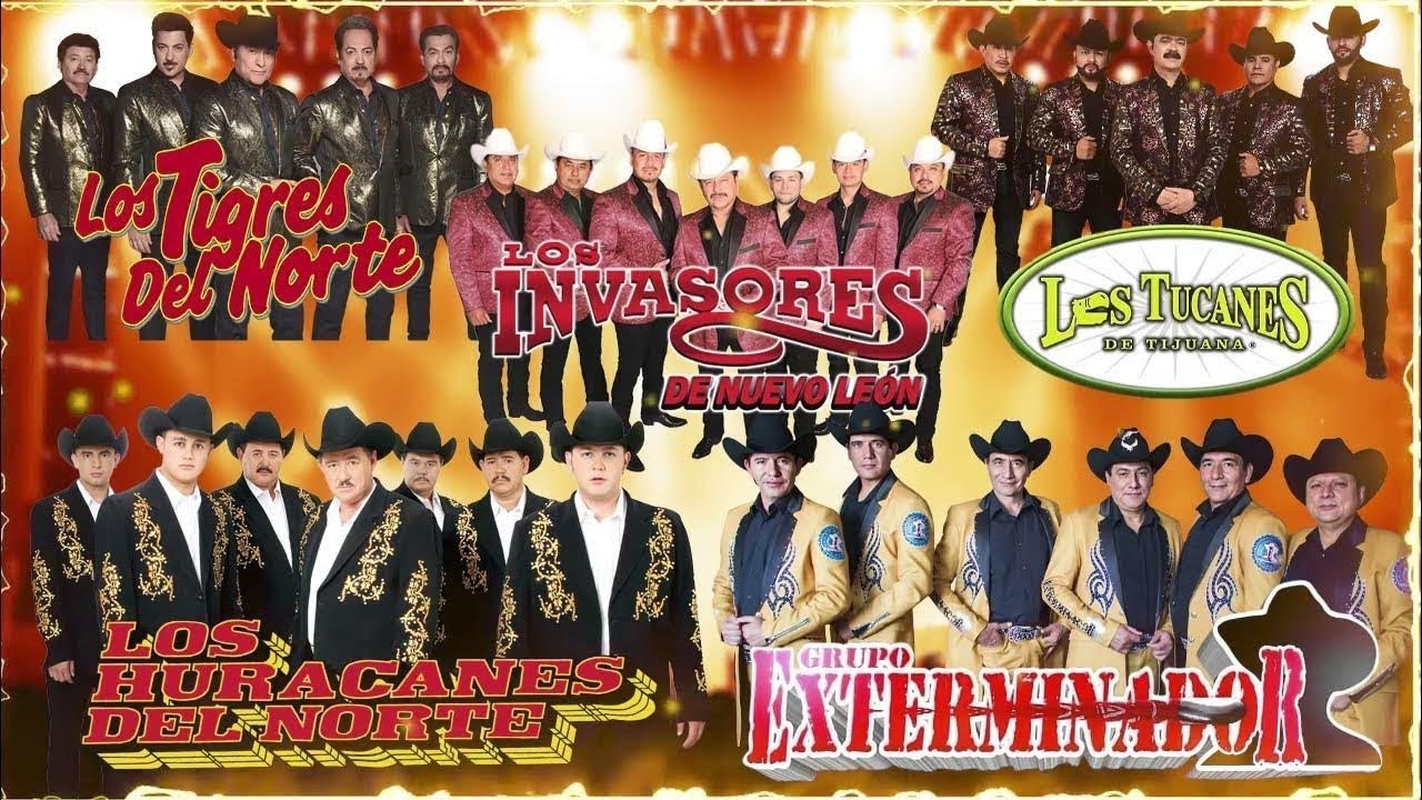 Corridos Bravos 2025 🔥 Tigres Del Norte, Tucanes, Huracanes, Invasores y Exterminador