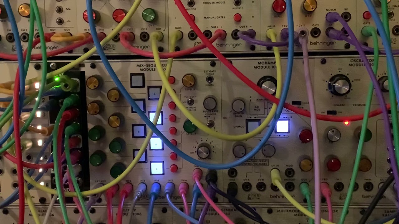 Behringer 2500 1050 Mix - Sequencer 1st play through/demo (no talking)