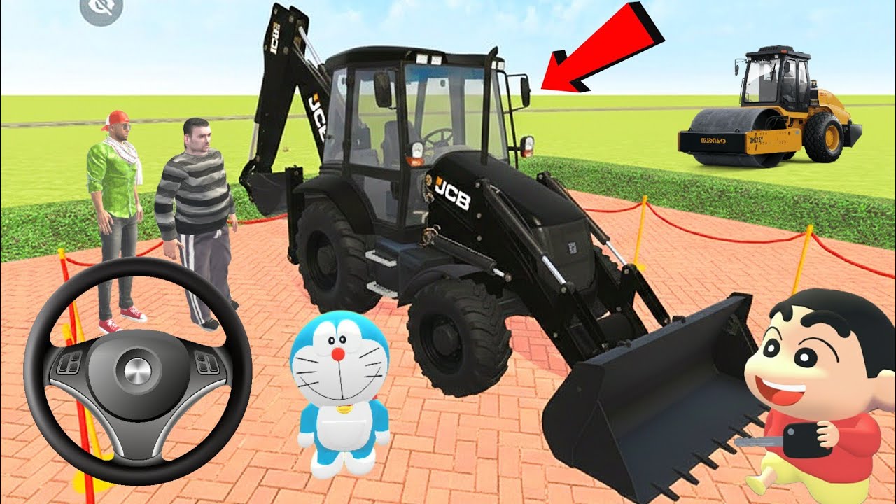 Franklin purchase modified black JCB 🚜 in Indian Theft auto simulator