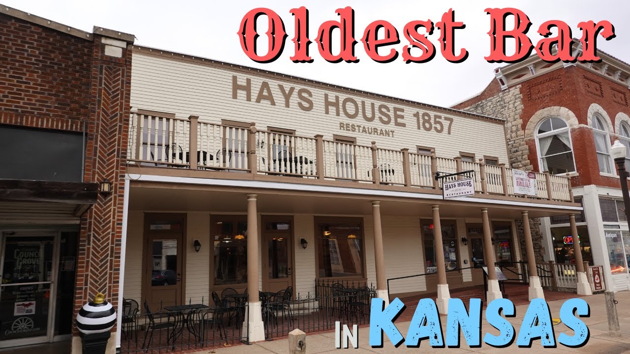 The Hays House 1857 Restaurant & Tavern - Oldest Bar in Kansas!