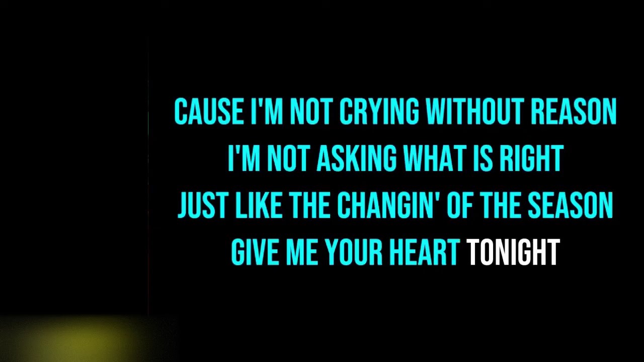 Karaokê - Shakin Esteves - Give Me Yuor Heart Tonight