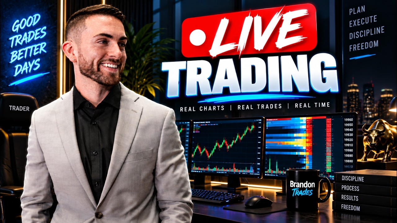Live Futures Trading: NQ Order Flow Session | BrandonTrades