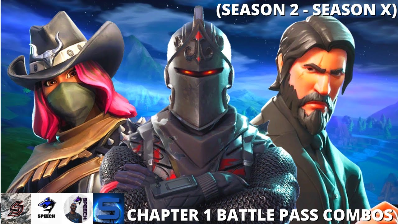 *Best* CHAPTER 1 BATTLE PASS COMBOS (Season 2 - Season X)