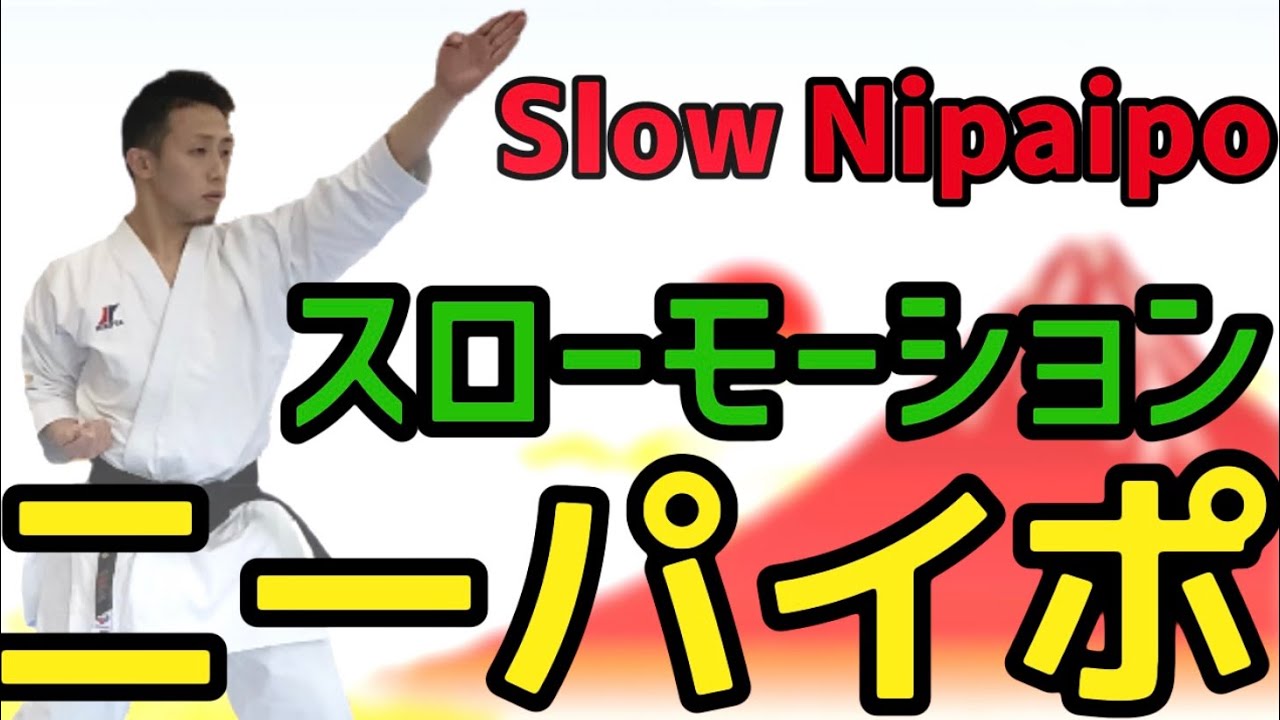 第二指定形　ニーパイポ　スローモーション　Nipaipo　slow motion 空手　形　karate kata kumite りゅう先生　ryusensei りゅうチューブ　ryutube