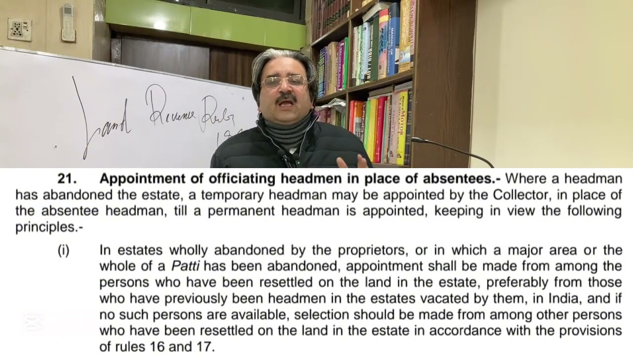 R.21 of The West Pakistan Land Revenue Rules,1968 #kung