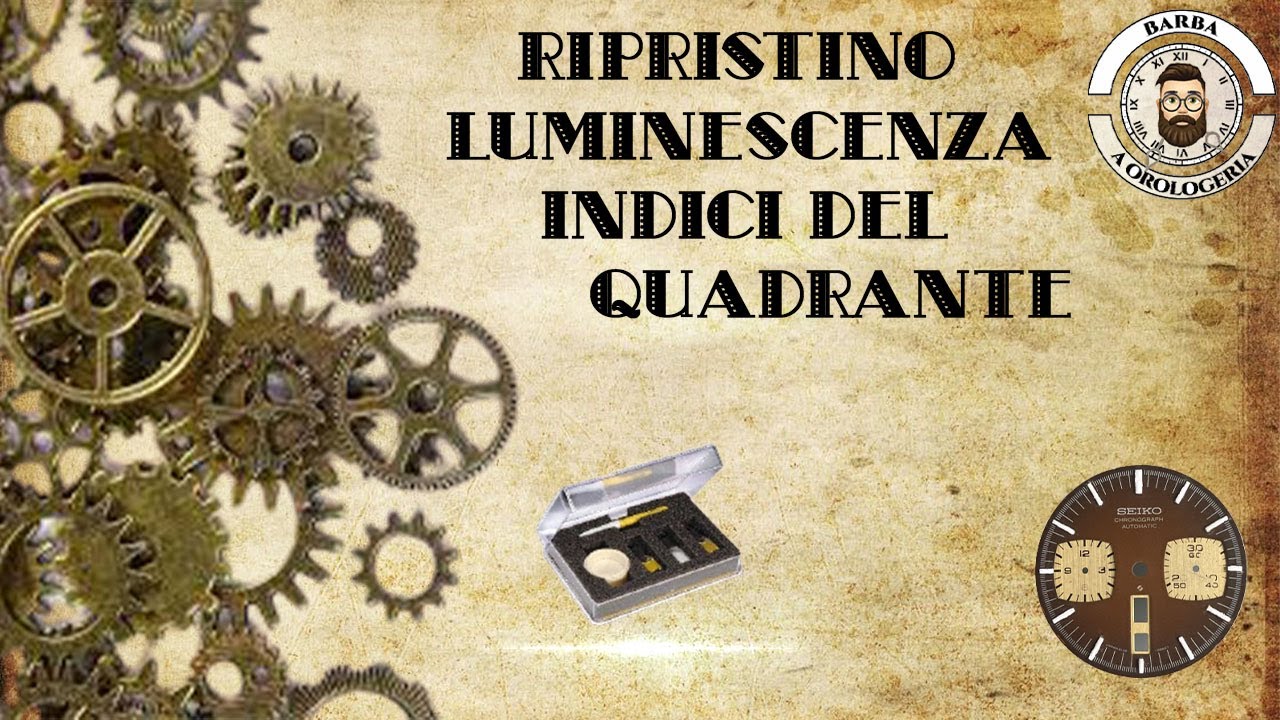 RIPRISTINO LUMINESCENZA INDICI QUADRANTE