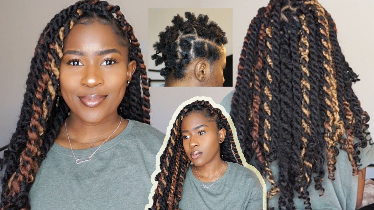 How to do Jumbo Marley Twist on Short 4C Natural Hair Rubber Band Method!!!|Mona B.