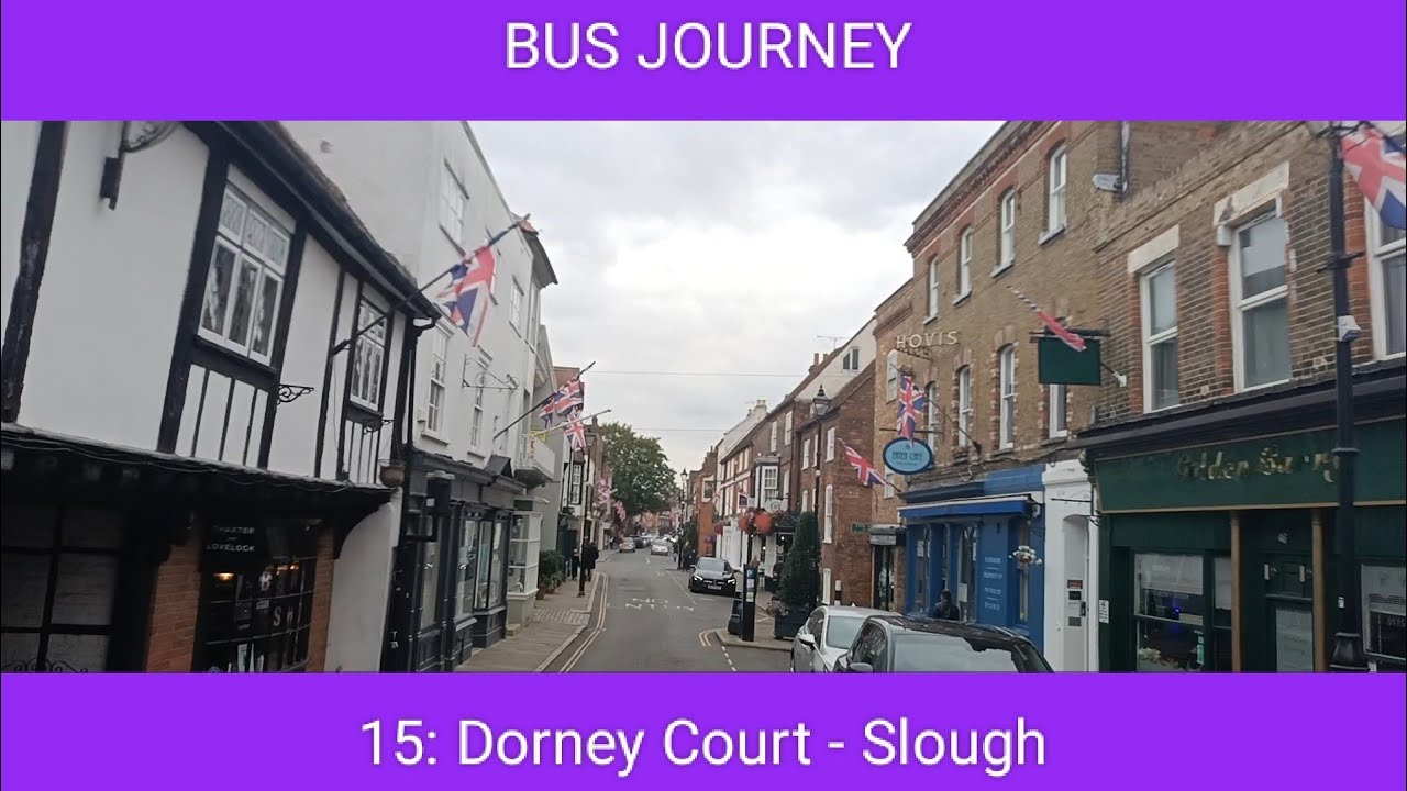 🇬🇧 BUS JOURNEY | Carousel Buses 15: Dorney Court - Slough