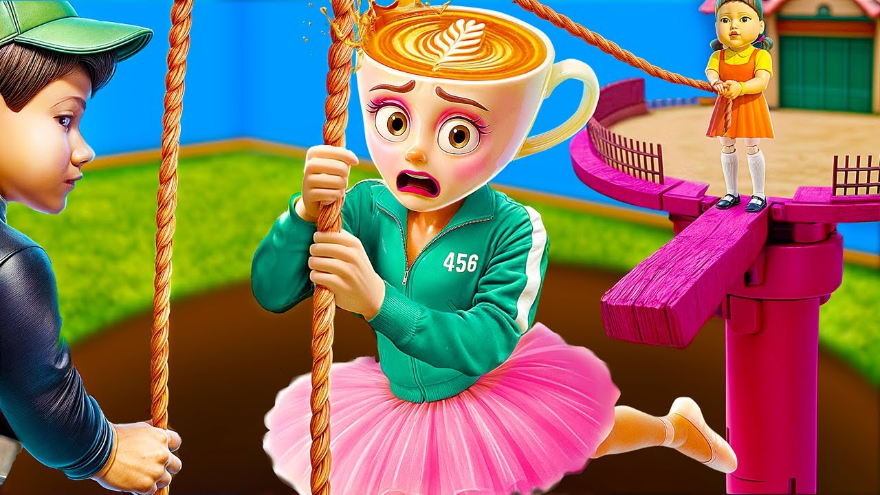Балерина Капучина vs Тун тун Сахур vs Тралалеро Тралала в Игре в Кальмара 3!