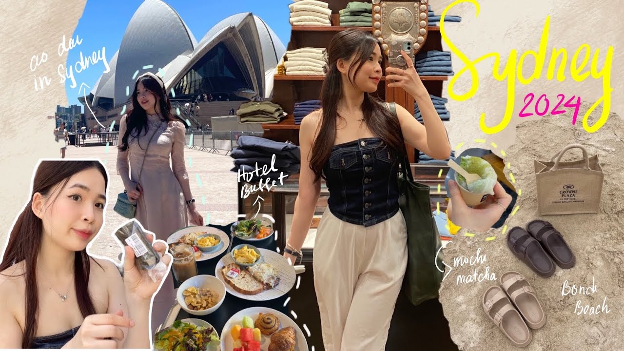 *Sydney diaries* mặc Áo Dài ở Sydney, kem Mochi trà xanh ngon lắm, đi chơi Bondi Beach ✨✈️💕