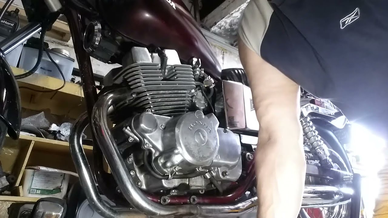 Honda rebel starter clutch flywheel install.