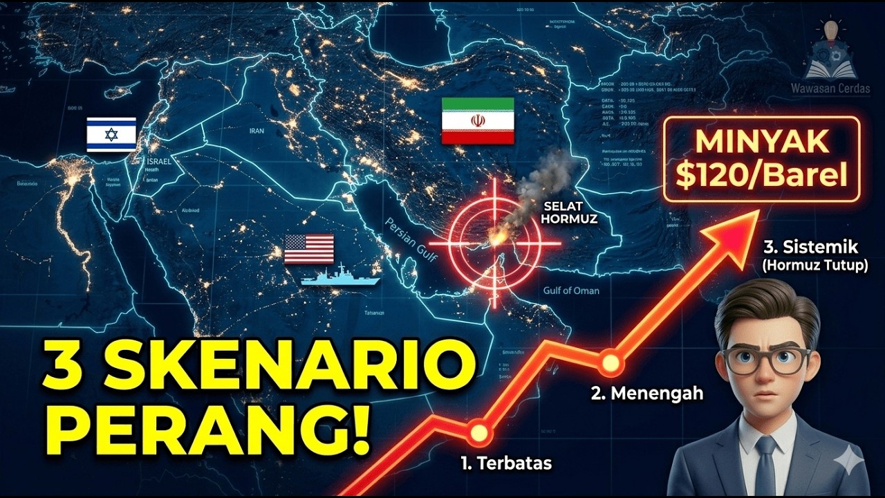Analisis 3 Skenario Perang Timur Tengah 2026 Dampak Ekstrem ke Ekonomi & IHSG! #wawasancerdas