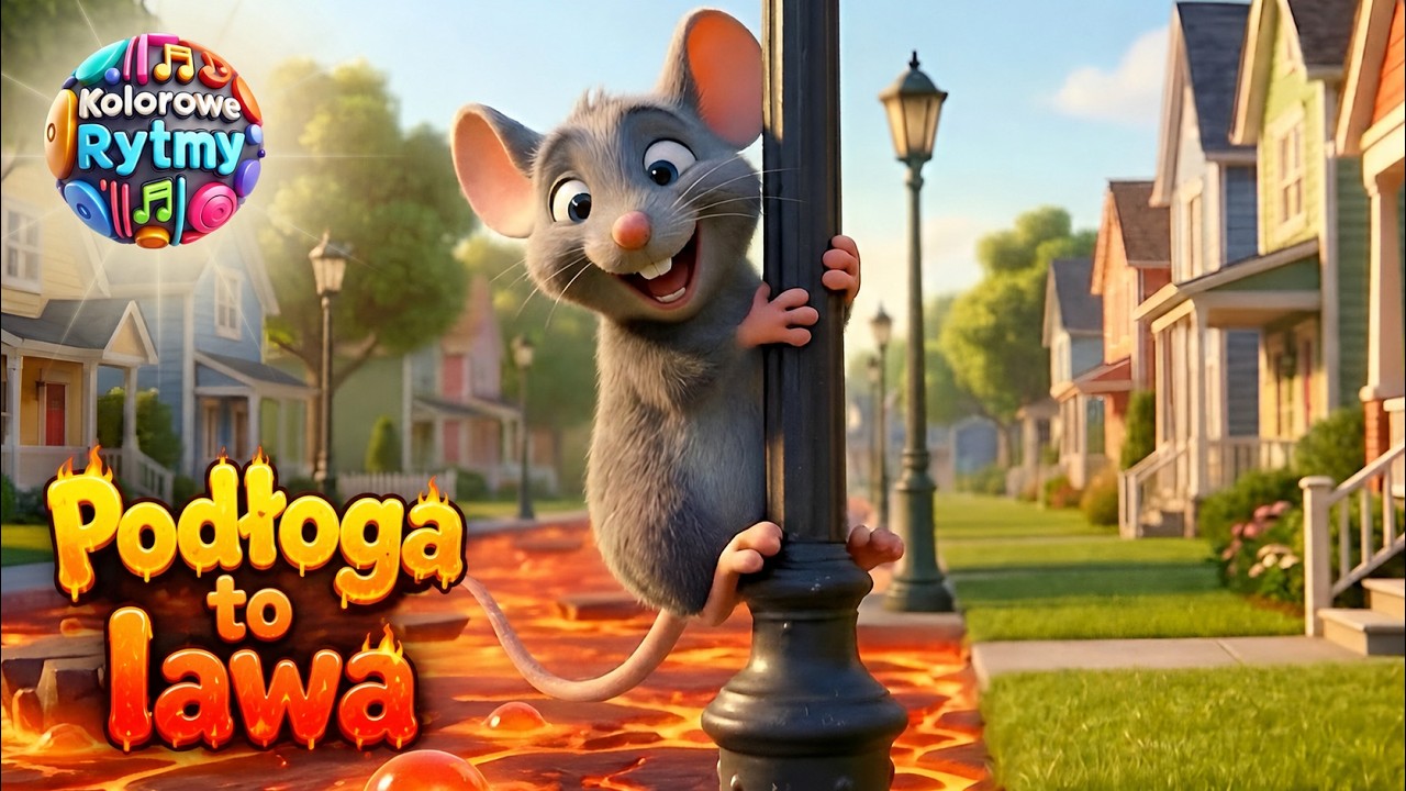 Podłoga to lawa! - piosenki dla dzieci - KOLOROWE RYTMY