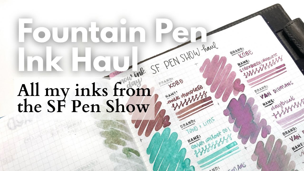 SF Pen Show #fountainpenink haul // All my new inks from the SF Pen Show