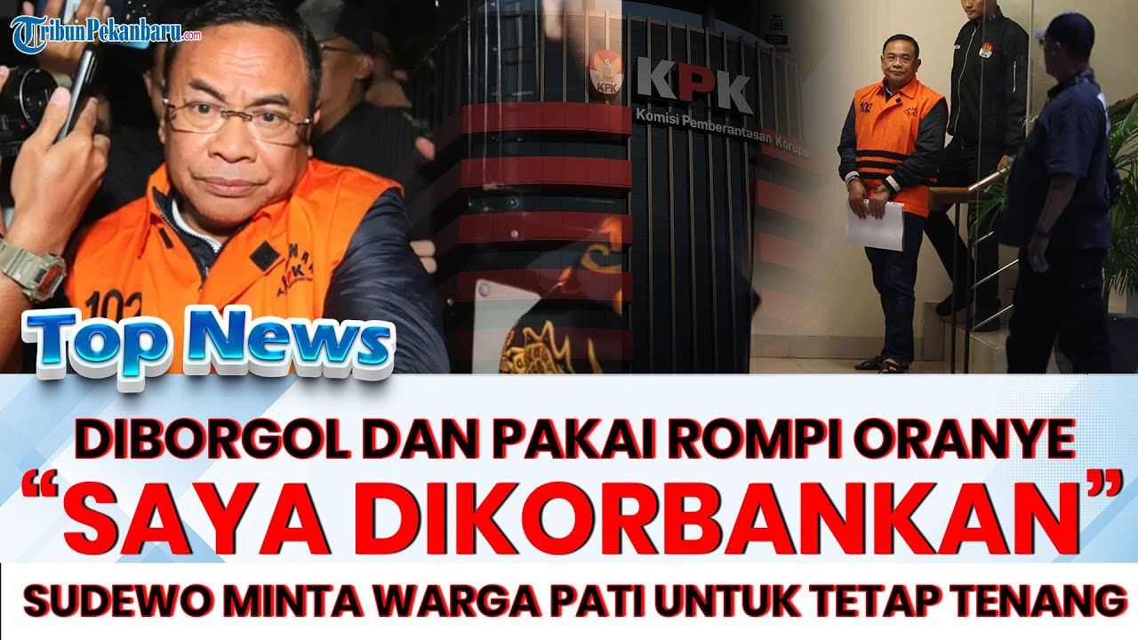 🔴 BUPATI PATI DIBORGOL DAN PAKAI ROMPI ORANYE! Sudewo meminta warga Pati untuk tetap tenang