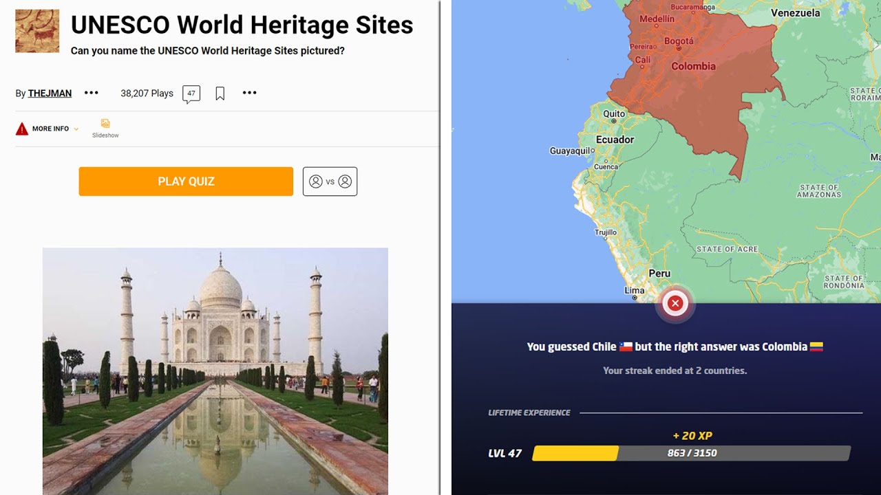 QUIZ di GEOGRAFIA e NUOVA STREAK 50+ su GEOGUESSR!