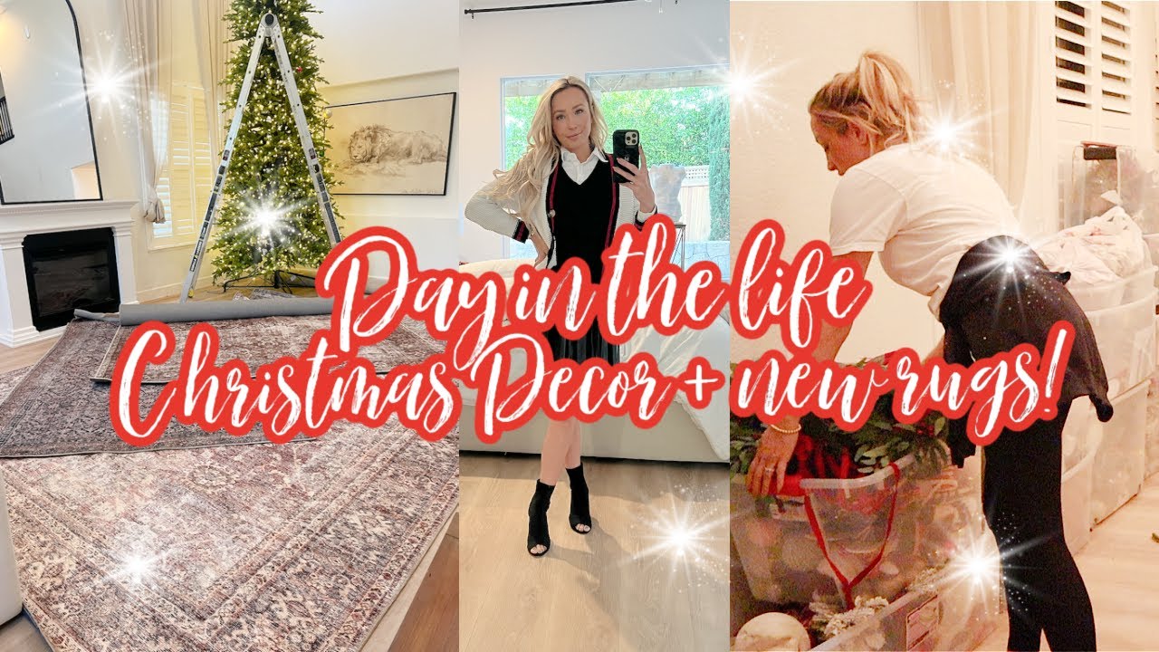 DAY IN THE LIFE // NEW HOME DECOR // GETTING CHRISTMAS DECOR OUT