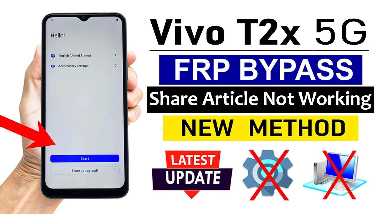 Vivo T2x 5G : Settings Not Opening - FRP BYPASS Android 14 2025 (Without PC)