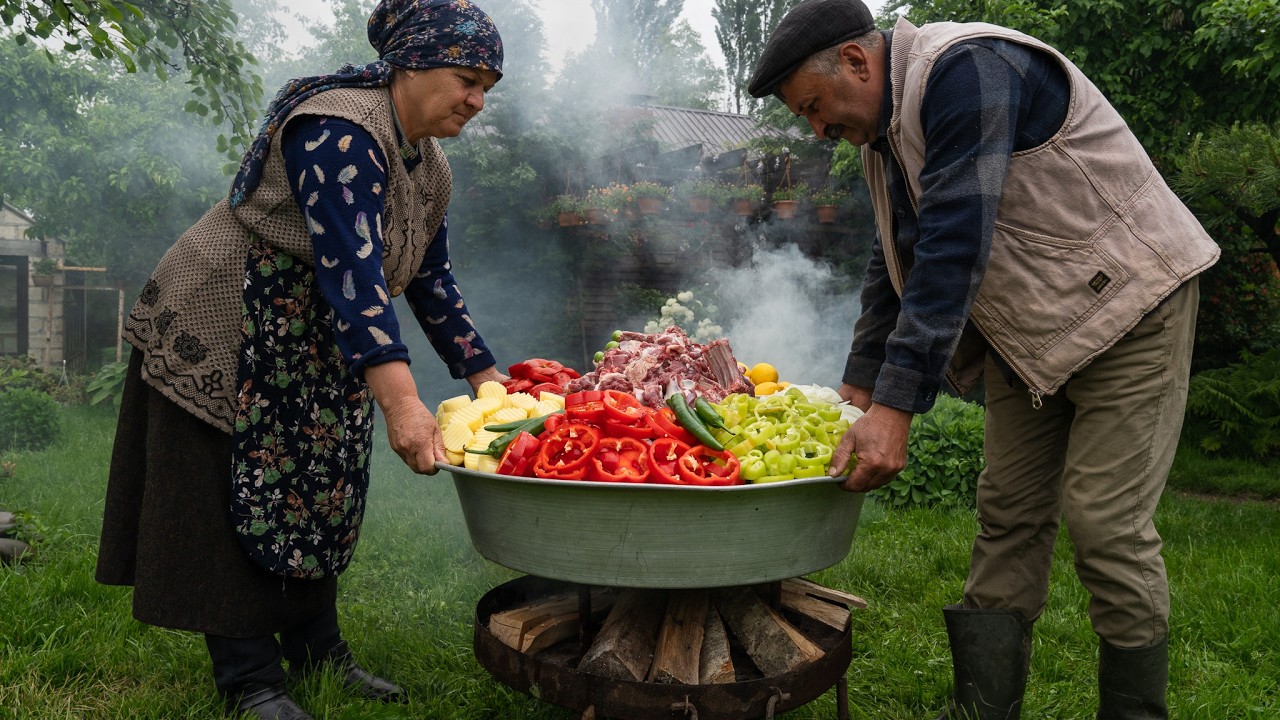 Slow-Cooked Whole Lamb with Garden Vegetables &ndash; Village Feast 🔥🌾