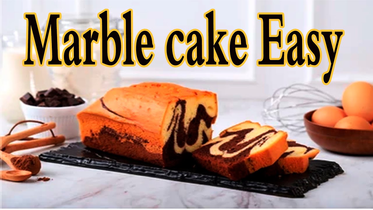 Easy Marble Cake Recipe | Chocolate Marble Cake |ahmed abdelsalam younes