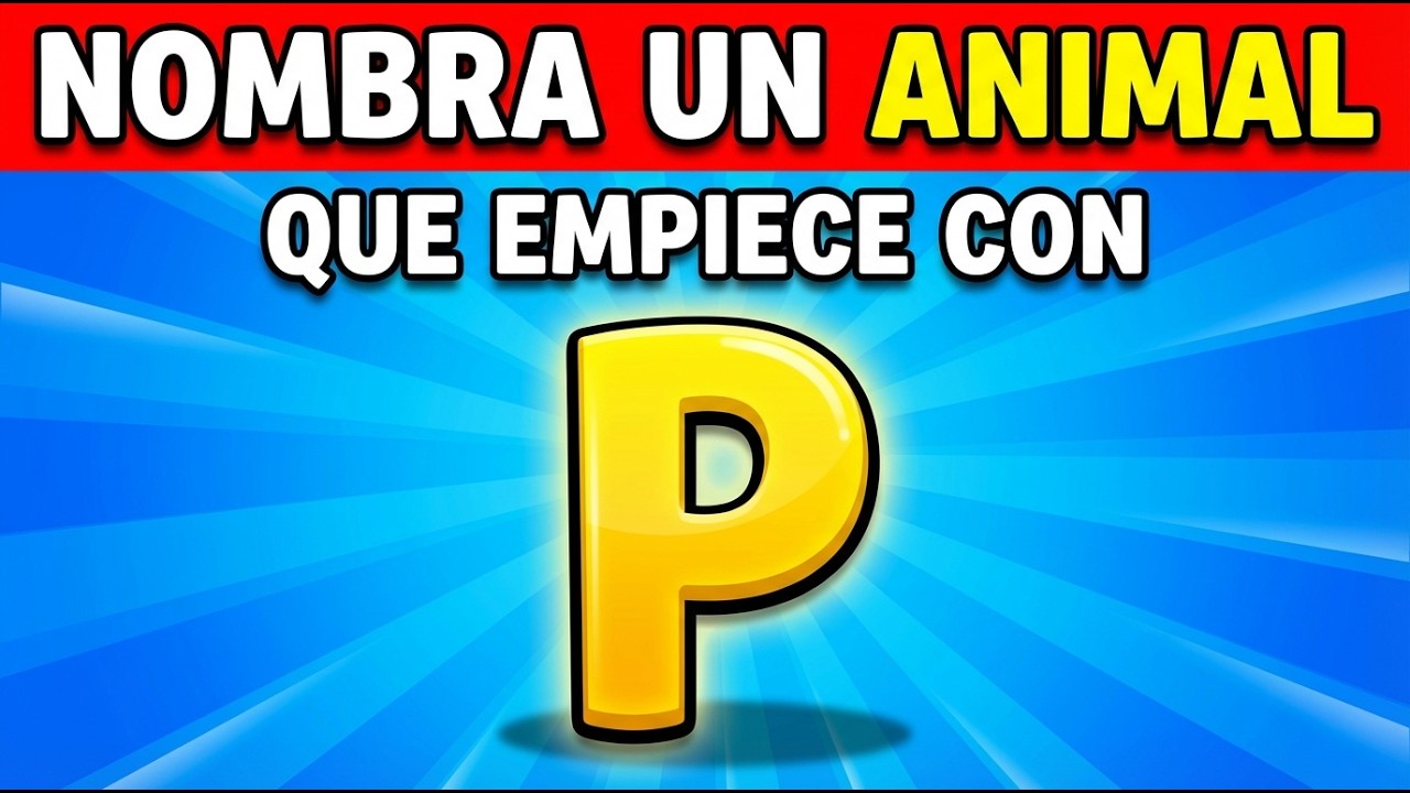 Reto de Letras 🧠 : ENCUENTRA una PALABRA que EMPIECE CON… 🤔 | JM-Trivia-Quiz