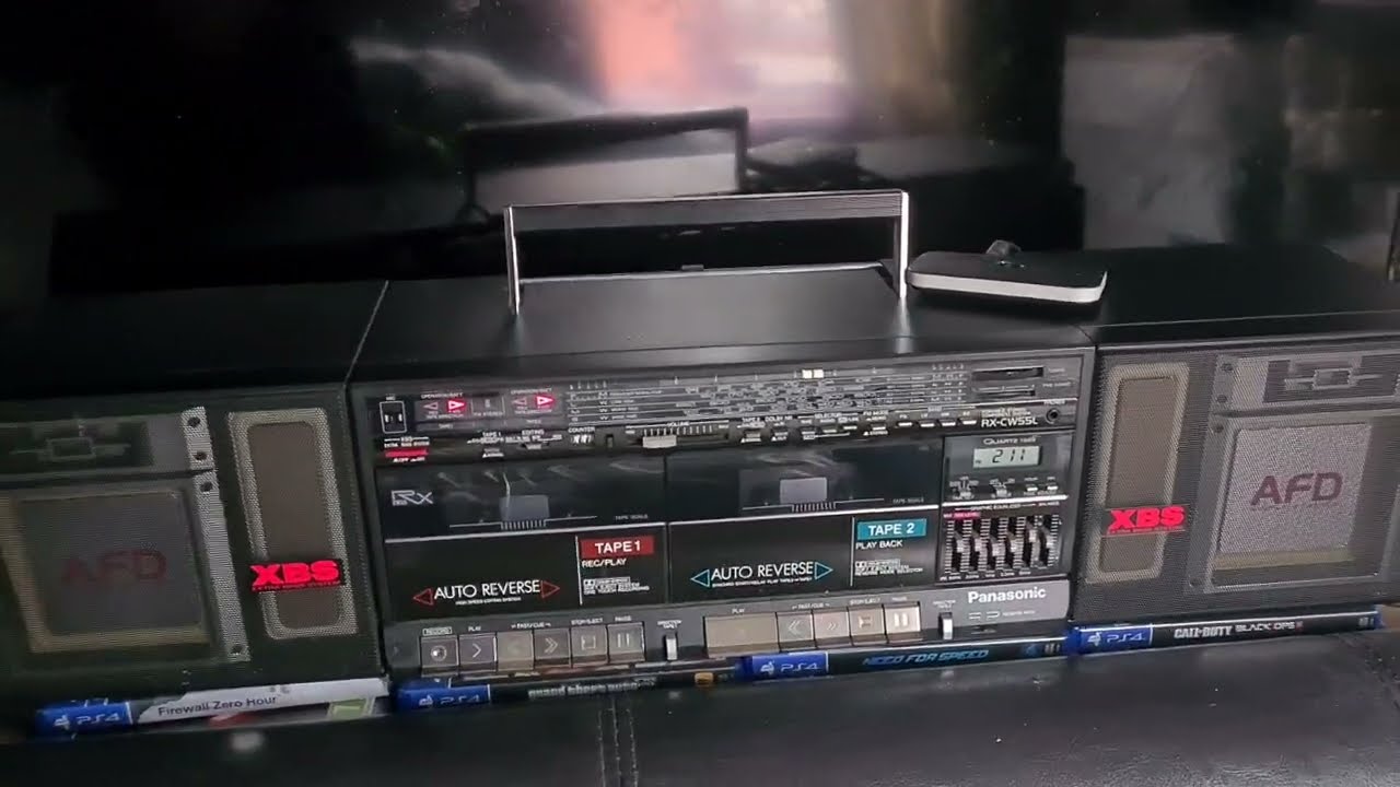 Panasonic Rx Cw55 Boombox Ghetto Blaster from 1988