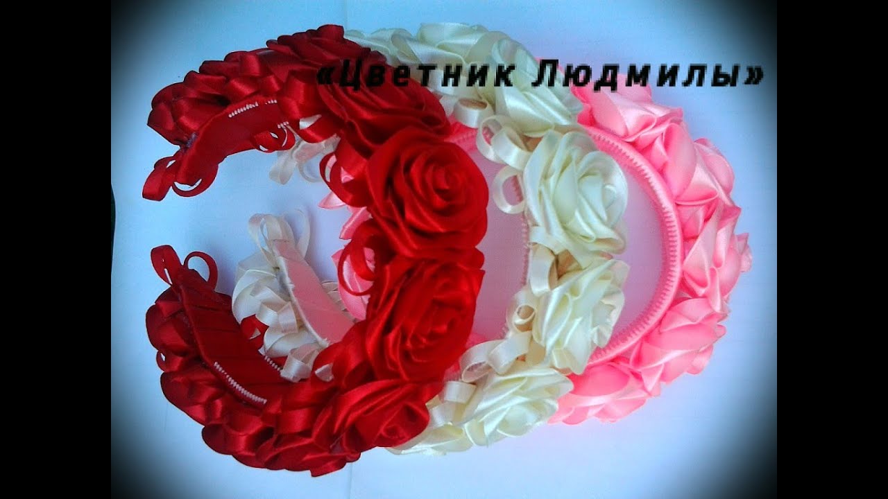 Венок из лент \  Wreath ribbons \ МК \ DIY