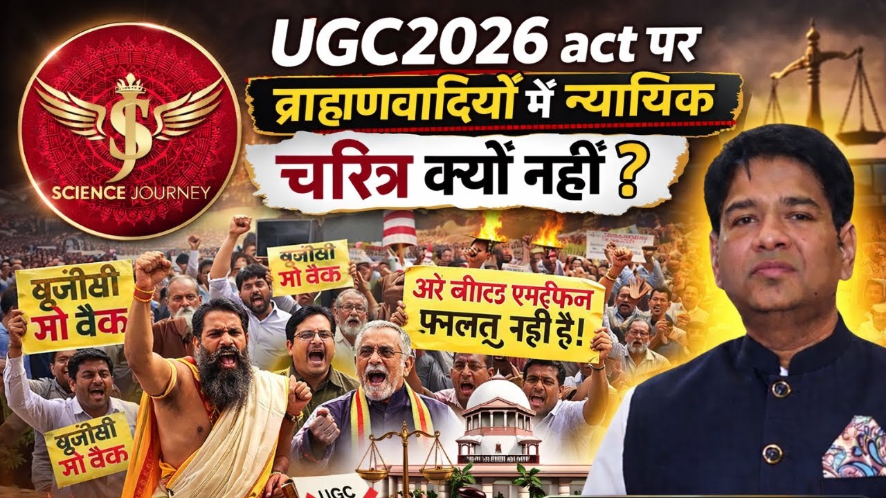 UGC2026 Act par Brahmanvadiyo me Nyayik charitr kyo nahi? | Nethrapal, Science Journey