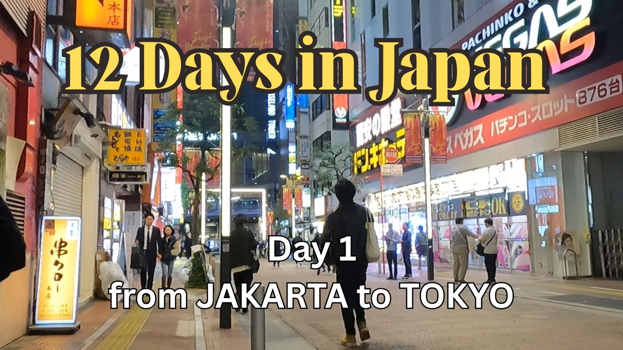 First Day in Japan! Jakarta to Tokyo 🇯🇵 | ✈️ Transit Korea & Jalan Malam di Shinjuku!