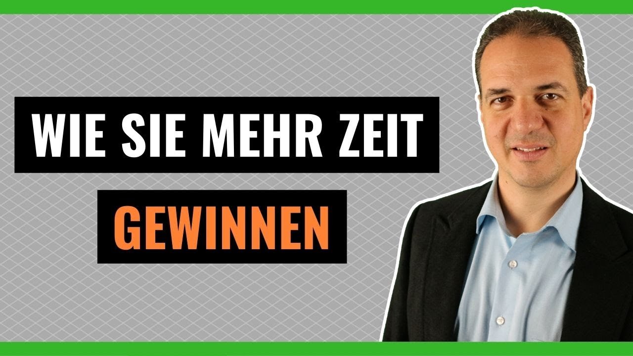 Wie Sie mehr Zeit f&uuml;r sich gewinnen k&ouml;nnen!