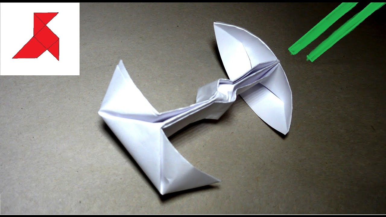 How to make a Star Wars Imperial TIE Fighter from A4 paper