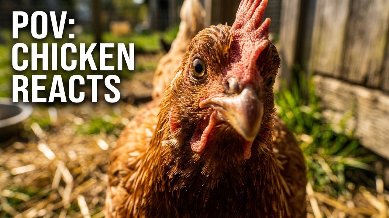 CHICKENS REACT TO CAMERA POV