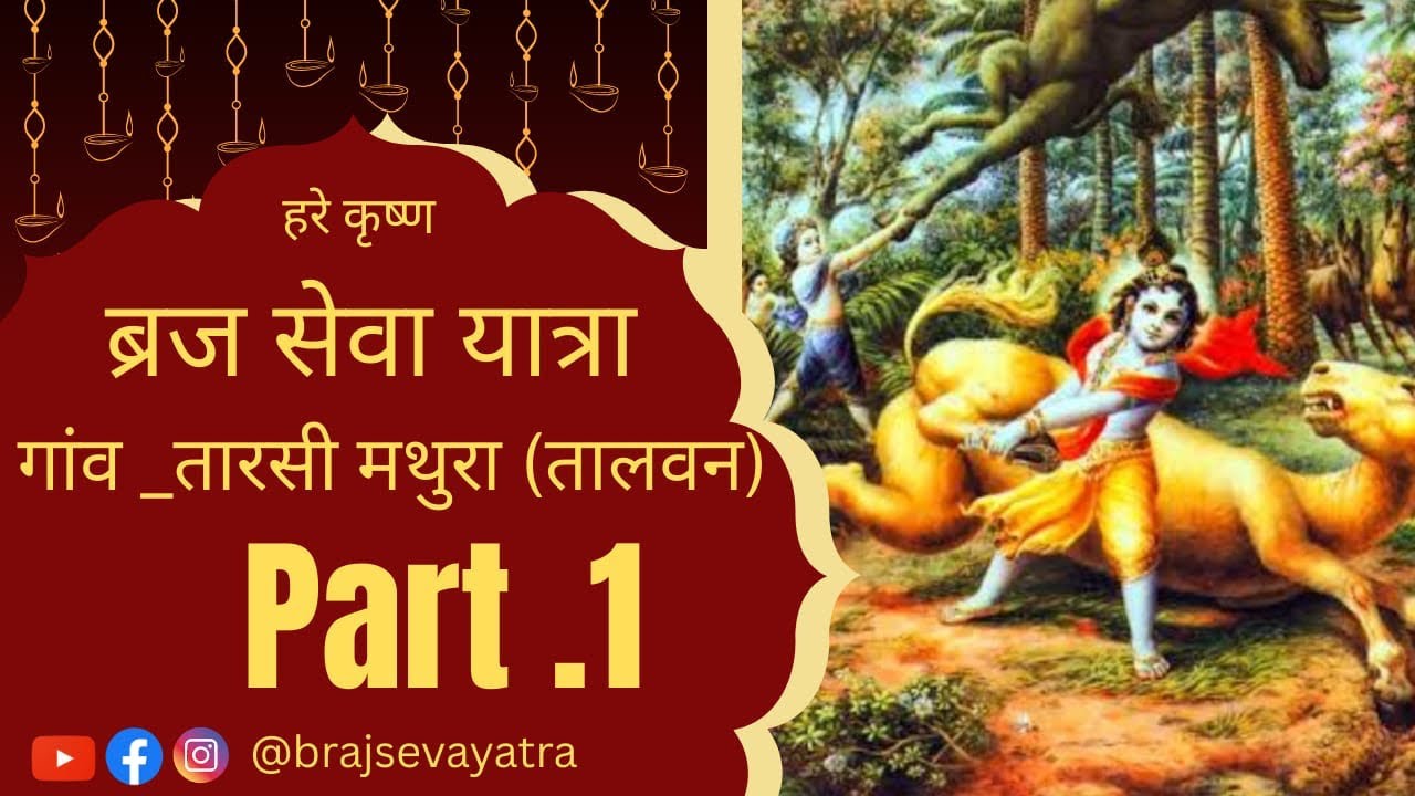 चार लाख वर्ष बाद मिली गधे को मुक्ति #brajsevayatra#videoviral#taalvan