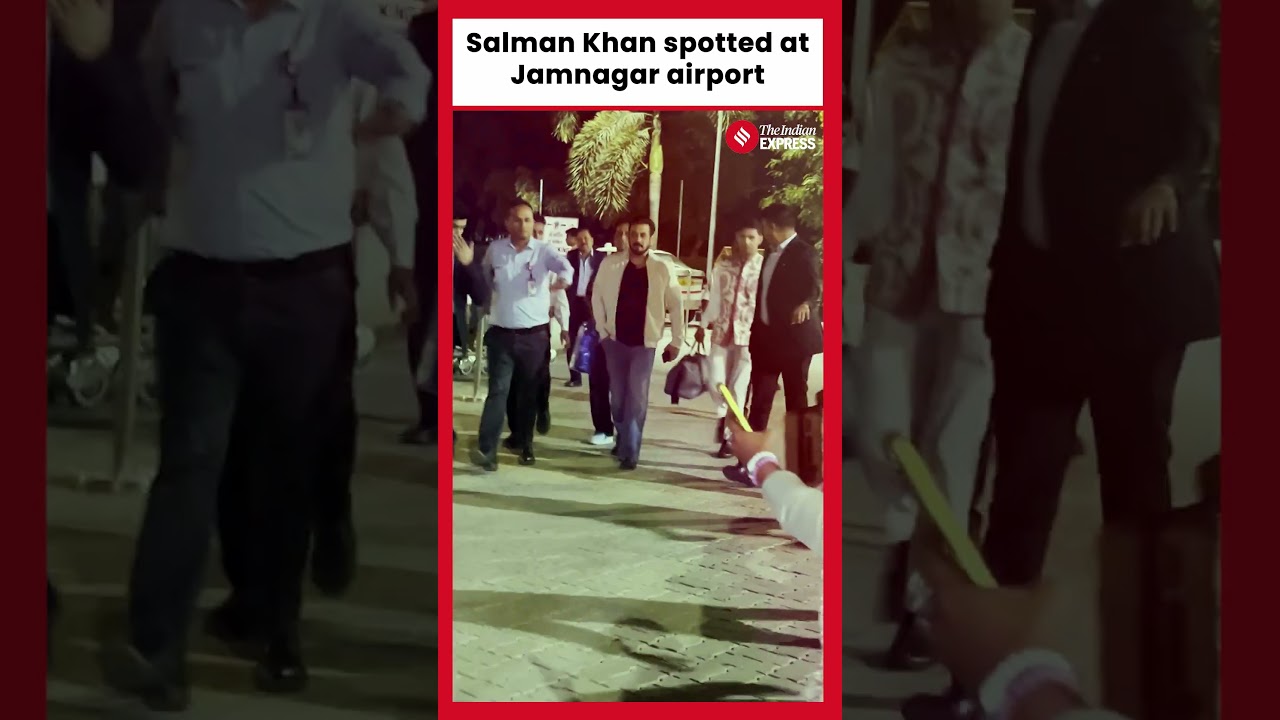Salman Khan spotted at Jamnagar airport