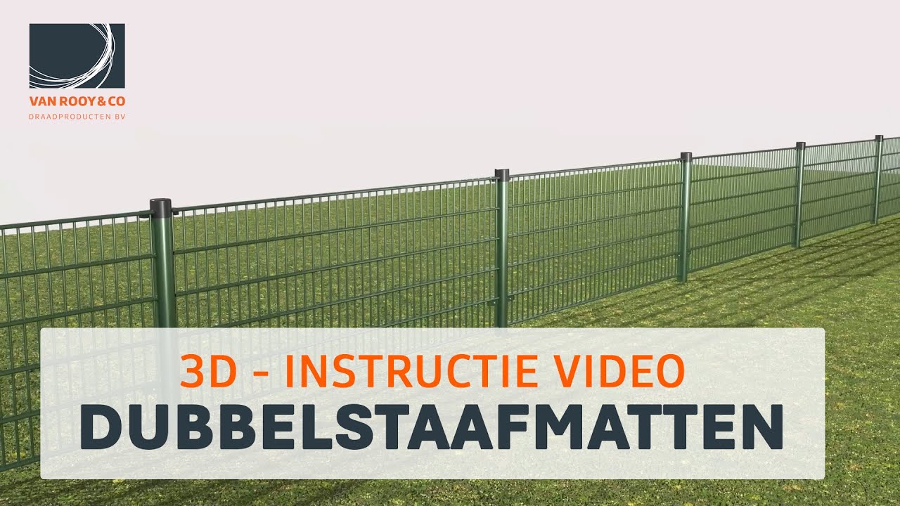 Dubbelstaafmat Hekwerk || 3D Instructievideo