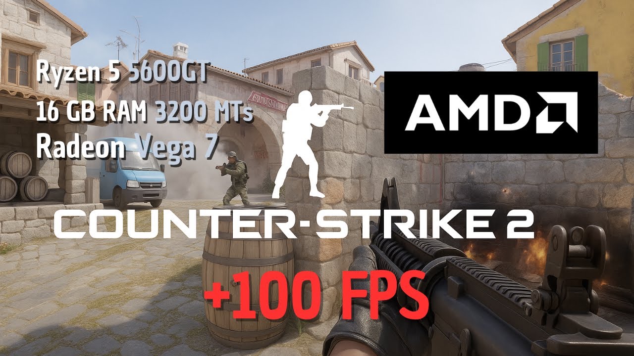 Ryzen 5 5600GT + 16GB RAM 3200MT/s | Counter-Strike 2 [4:3]