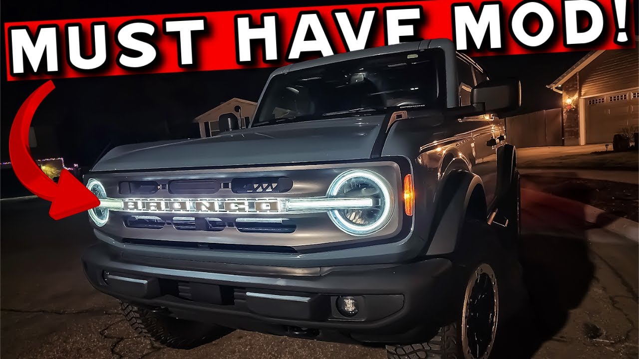HOW TO INSTALL ILLUMINATED LED LETTERS ON FORD BRONCO GRILL! ORACLE LIGHTING LIGHT UP LETTER BADGES!