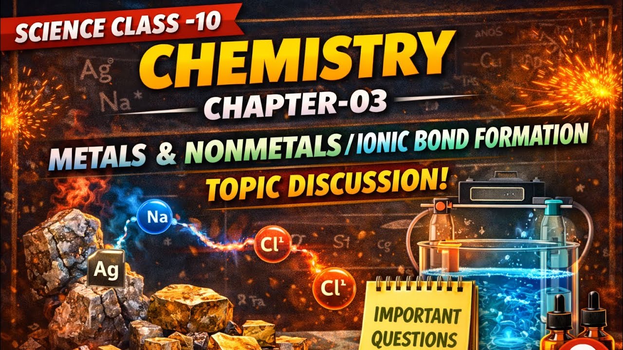 Science CLASS-10 ,CHAPTER-03/Metal & Nonmetal/ionic bond formation /Electrorefining discussion.