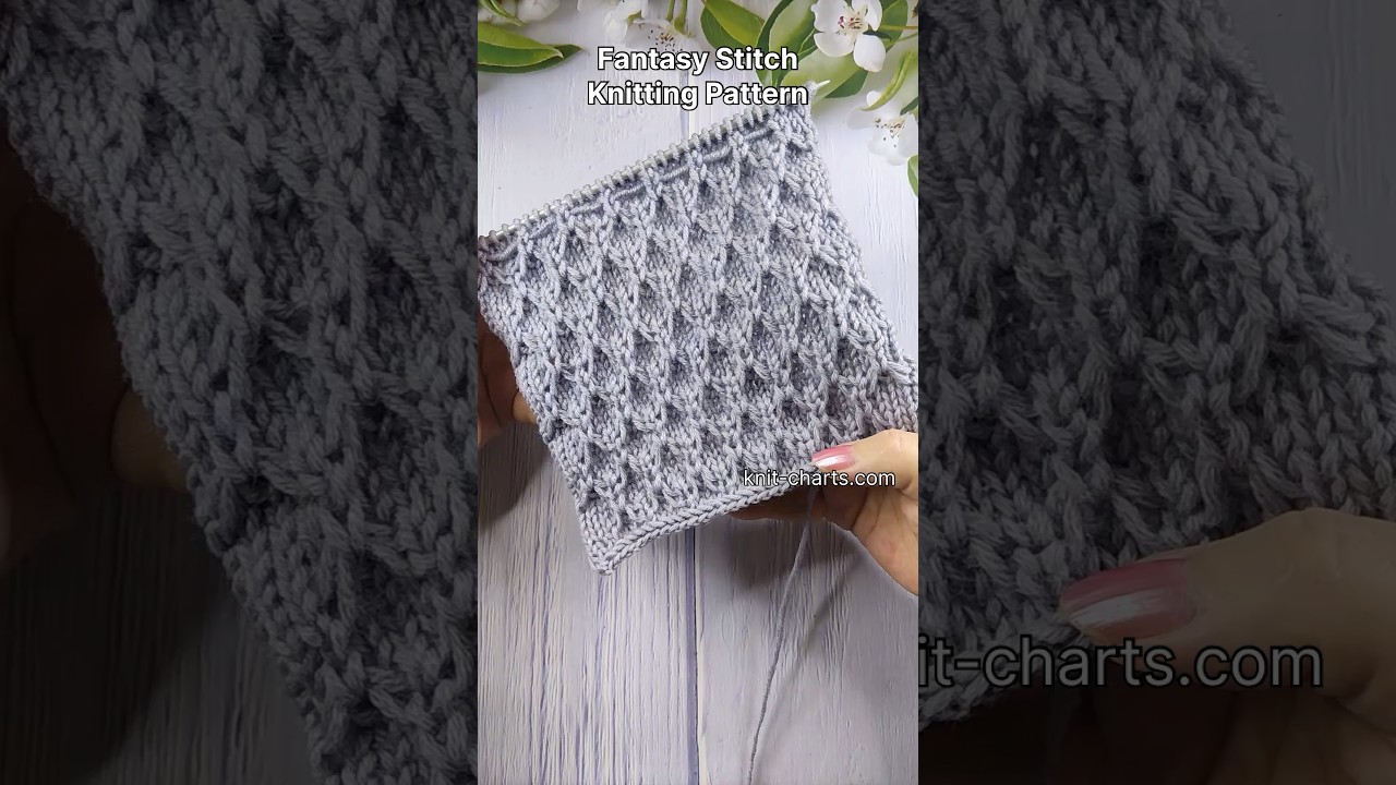 Fantasy Stitch Knitting Pattern #FantasyKnittingPattern #Knitwear #knitfashion
