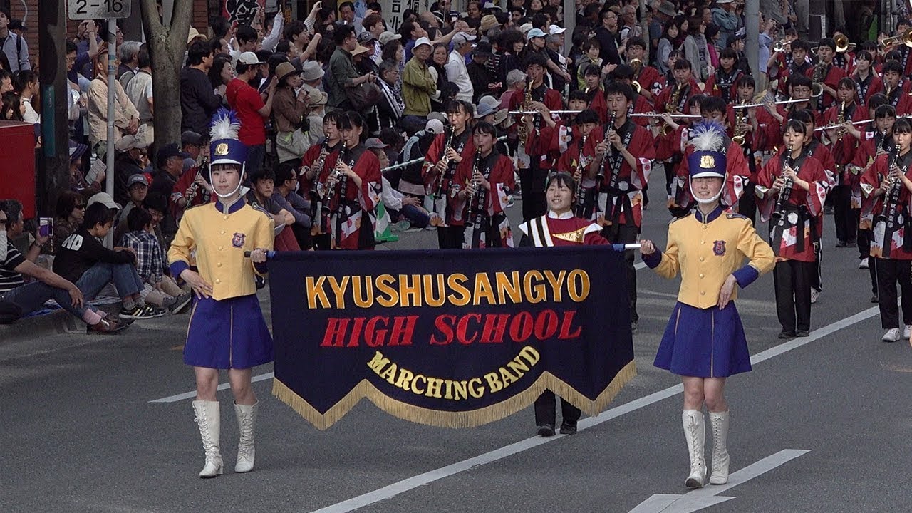 2019.05.04  九州産業大学付属九州産業高等学校吹奏楽部／博多どんたく港まつり どんたく広場パレード（2日目）