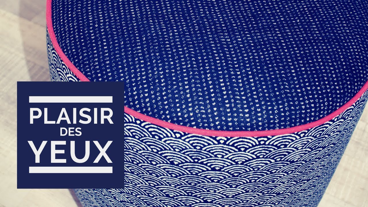 Comment Changer Le Tissu Sur un POUF ROND?
