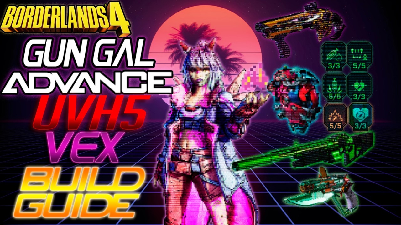 GUN GAL VEX UVH5 BUILD | Gunslinger Vex Build Guide | Borderlands 4