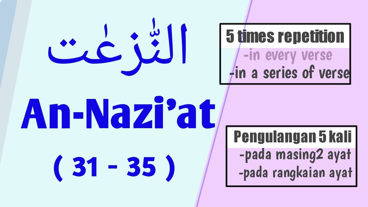 How to Memorize the Quran Quickly [An Nazi'at 31-35]